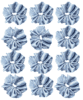 Pack of 12 Classic Scrunchies Set | Hair Bands for Women Stylish | Hair Care Gift items for Women | Suitable for All Hair Types |Fabric-Satin Silk| Color-Grey