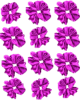 Pack of 12 Classic Scrunchies Set | Hair Bands for Women Stylish | Hair Care Gift items for Women | Suitable for All Hair Types |Fabric-Satin Silk| Color-PURPLE