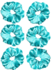 Pack of 6-Luxury Scrunchies for Women-Girls-Teenage|Hair Bands for Woman Stylish | Hair Care Gift items|Suitable for All Hair Types |Fabric-Satin Silk| Size:Large | Color-Light Blue Green