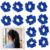 containing 12 satin scrunchies in various colors, designed for women's hair styling,ideal for women's hair accessories