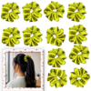 containing 12 satin scrunchies in various colors, designed for women's hair styling,ideal for women's hair accessories